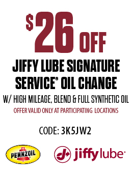Jiffy Lube Oil Change Coupon